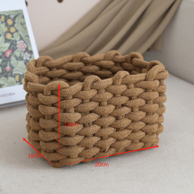 Storage basket with braided design Bowlift