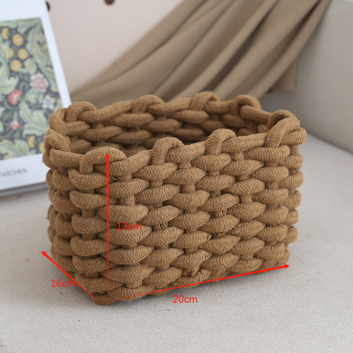 Storage basket with braided design Bowlift