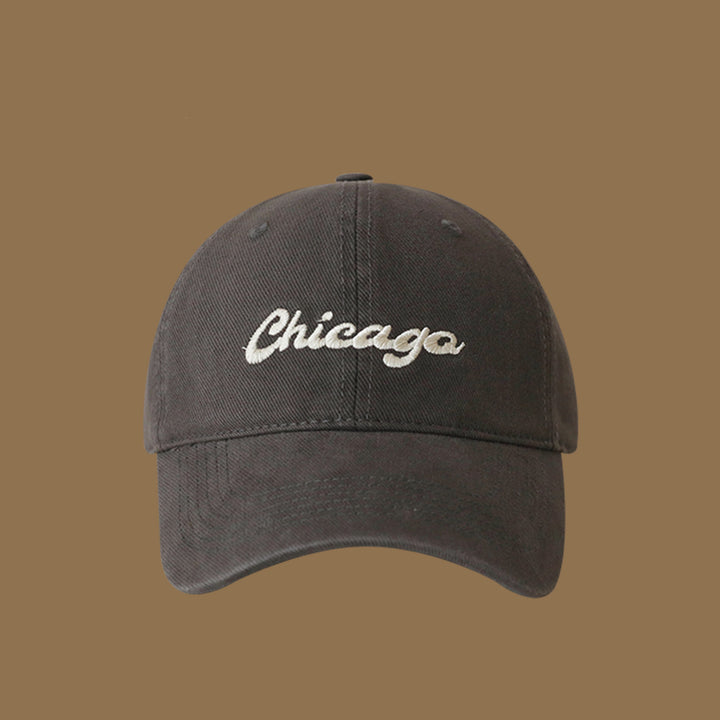 Vintage-Inspired Embroidered Cotton Baseball Cap