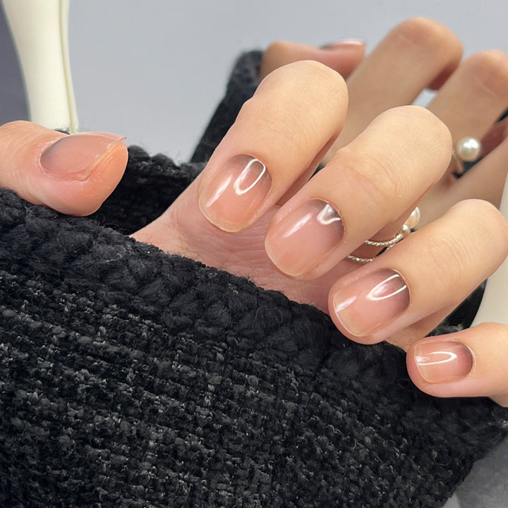 Natural Glossy Nail Enhancements Bowlift
