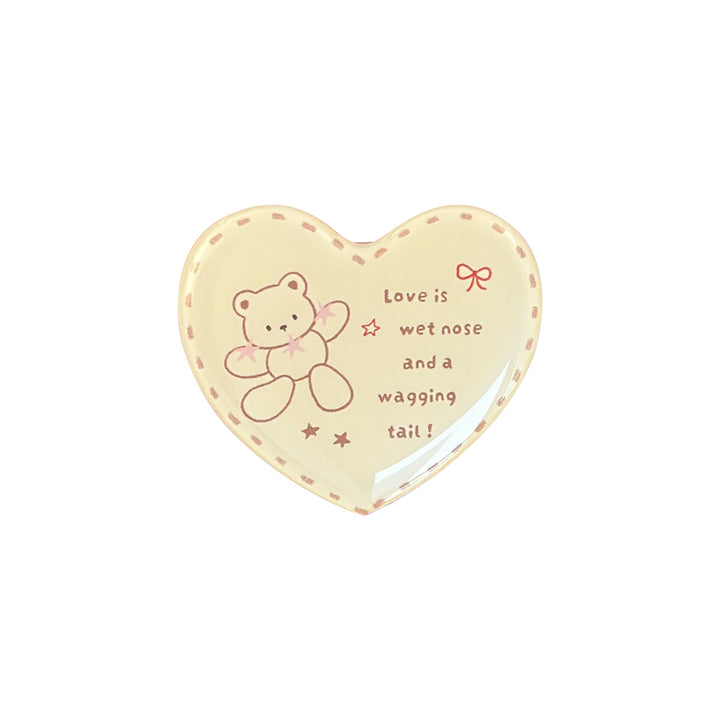 Heart-shaped ceramic Bowlift