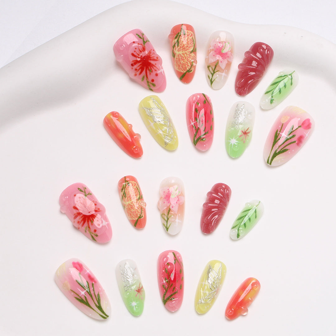 DIY Press-On Nail Art Set Bowlift