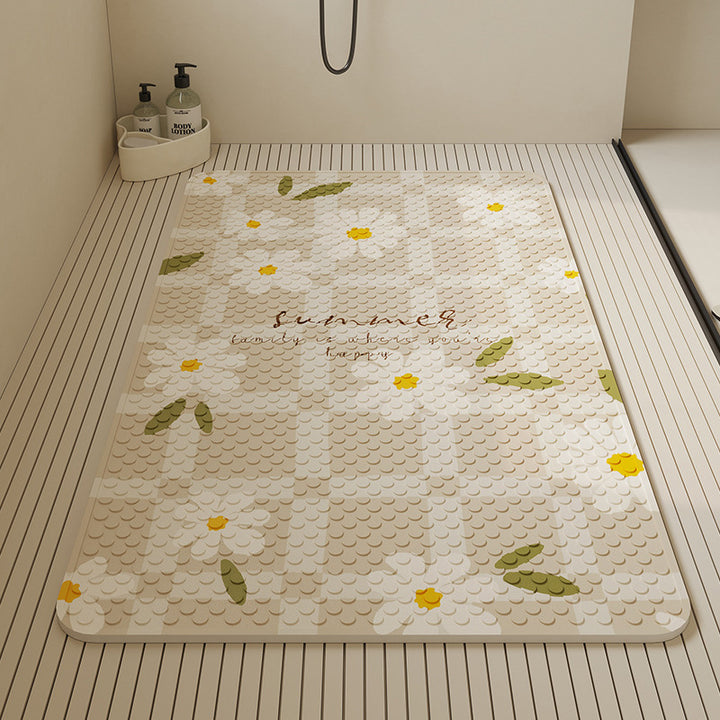 Stylish Textured Bath Mat Bowlift