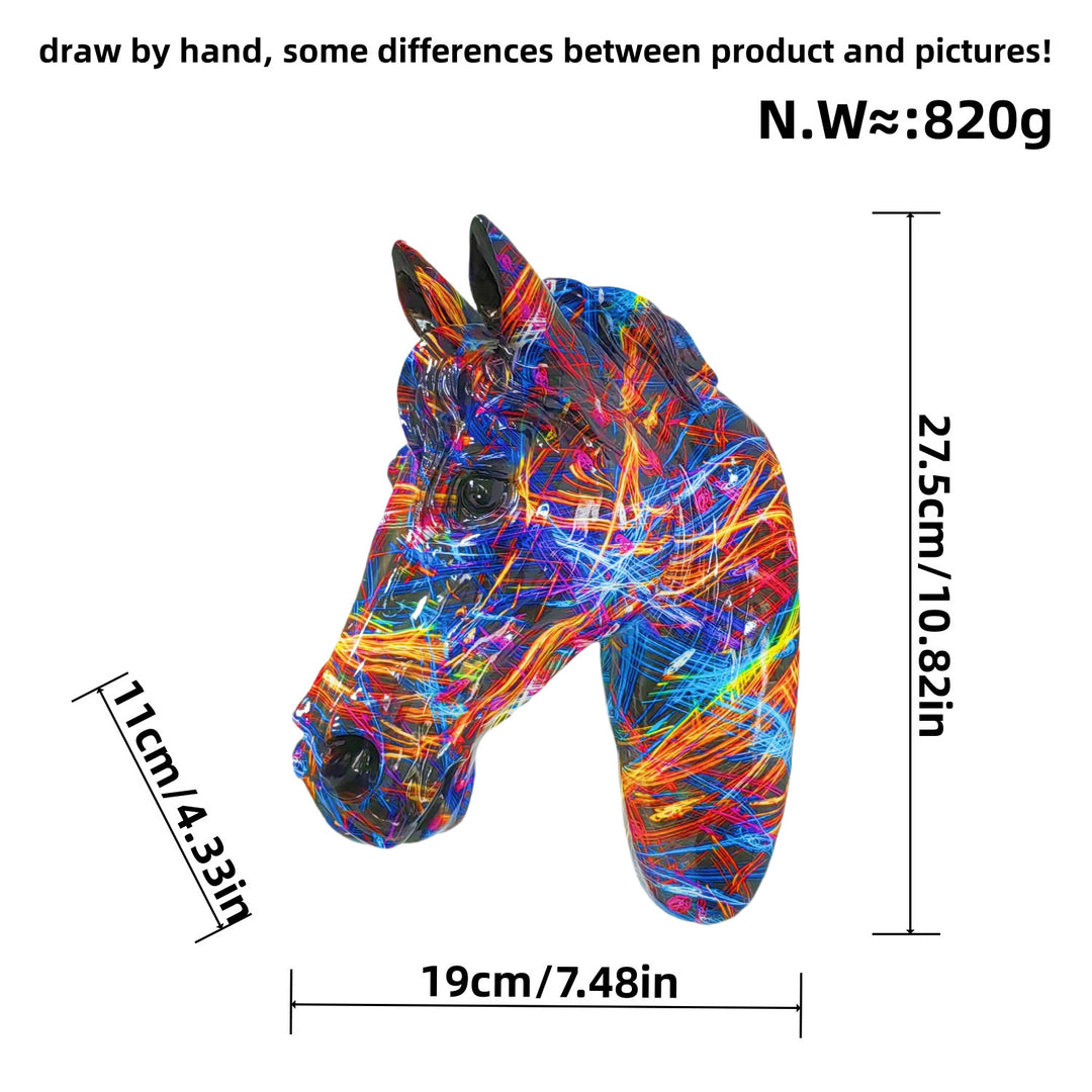 Decorative Horse Head Sculpture Bowlift