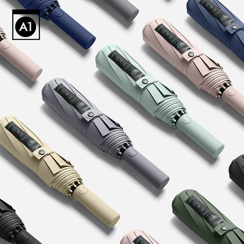 Ladies innovative and lightweight folding umbrella with automatic opening mechanism Bowlift