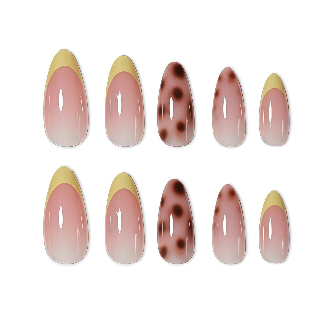 Elegant Gradient Press-On Nail Art Bowlift