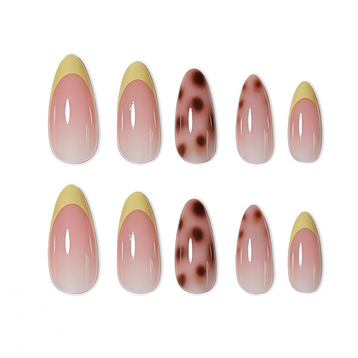 Elegant Gradient Press-On Nail Art Bowlift