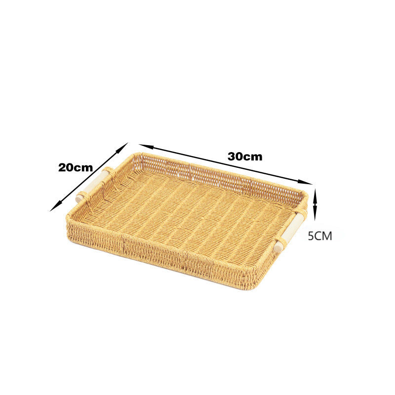 Ladies Rattan Serving Tray Bowlift