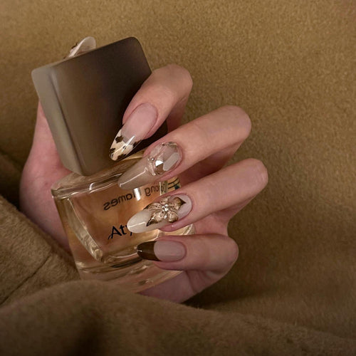 Artificial nail tips with Elegant 3D Design Bowlift