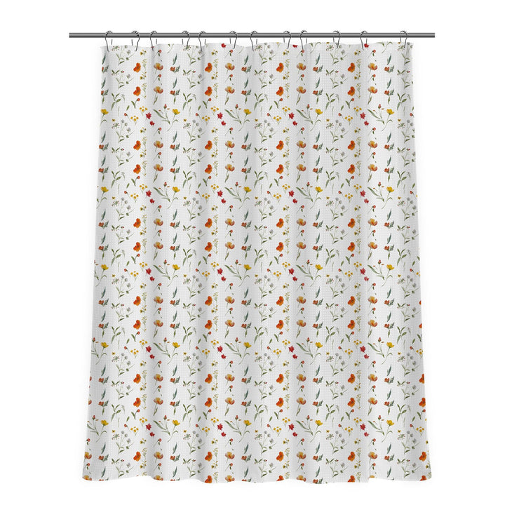 Floral Patterned Shower Curtain Bowlift