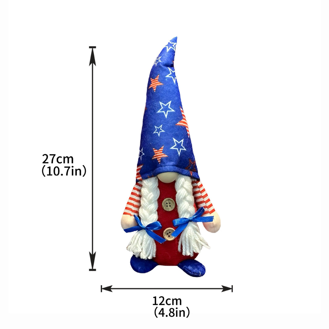 Unisex decorative gnome figure with a tall top hat and long artificial beard Bowlift