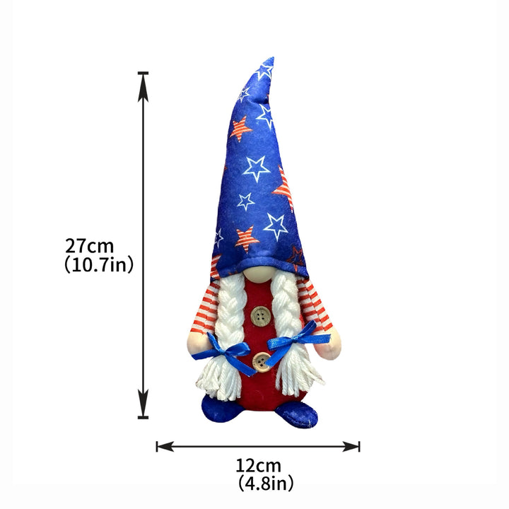 Unisex decorative gnome figure with a tall top hat and long artificial beard Bowlift