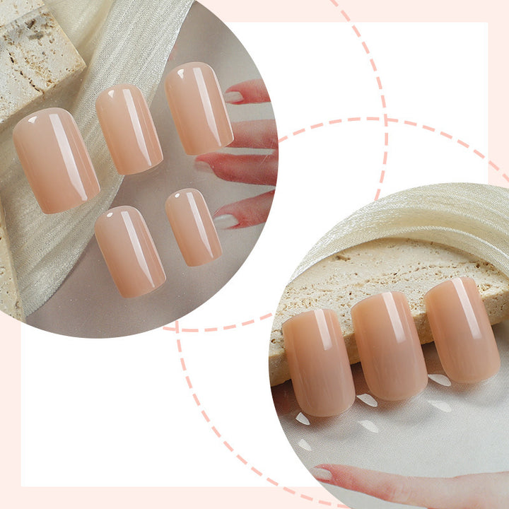 Artificial nail set in elegant nude look Bowlift