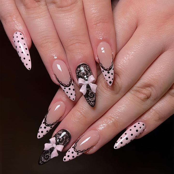 Chic Elegant Press-On Nail Tips Bowlift