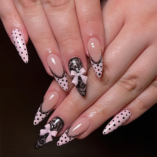 Chic Elegant Press-On Nail Tips Bowlift