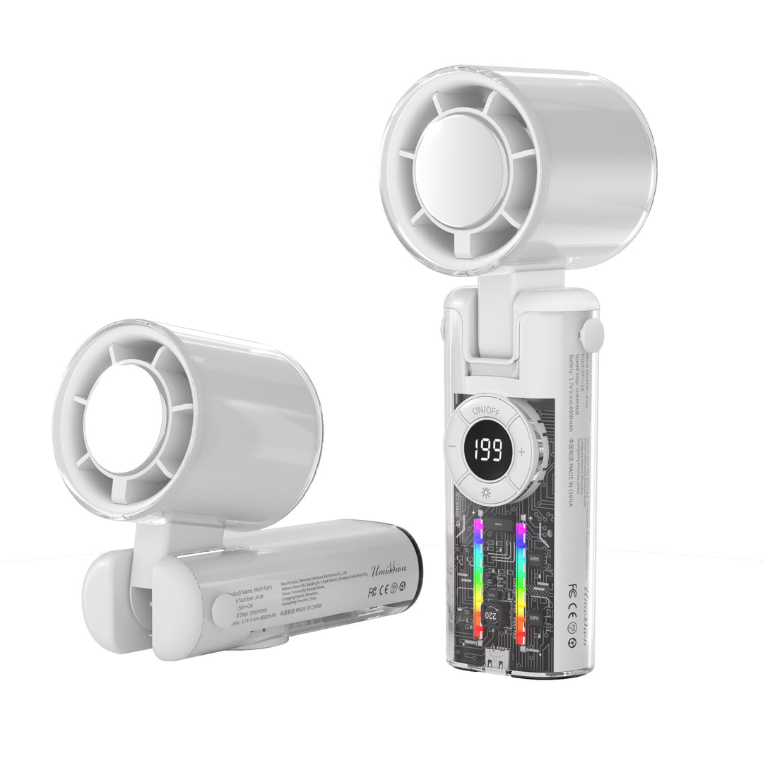 Portable Rechargeable Handheld Fan Bowlift