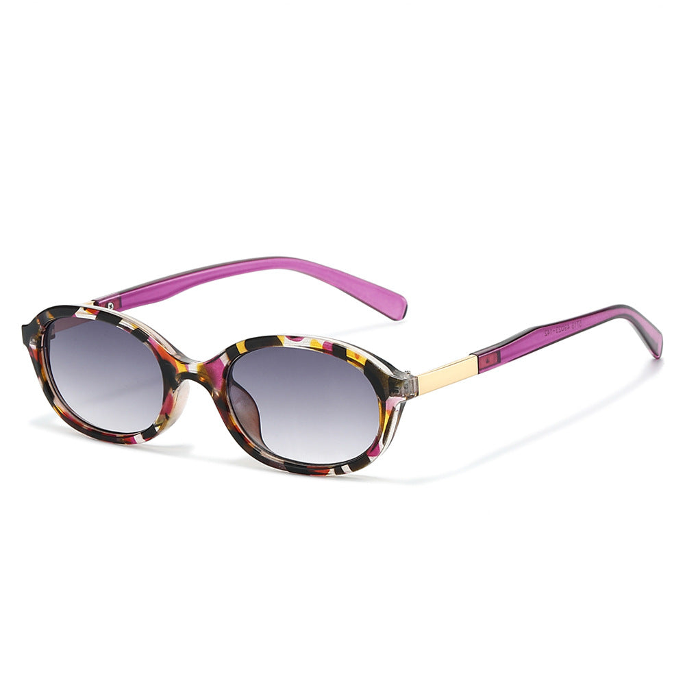 Elegant Vintage Oval Frame Sunglasses Bowlift