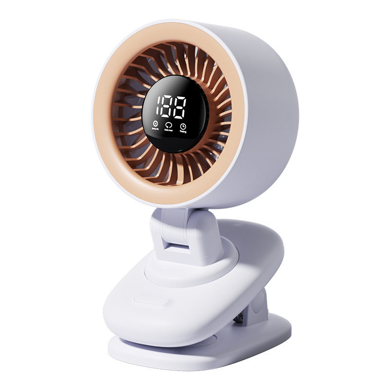 Women's portable table fan with digital temperature display Bowlift