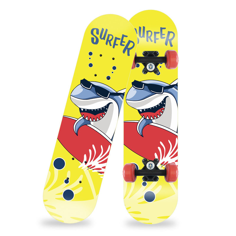 Cartoon-Inspired Mini Skateboard Bowlift