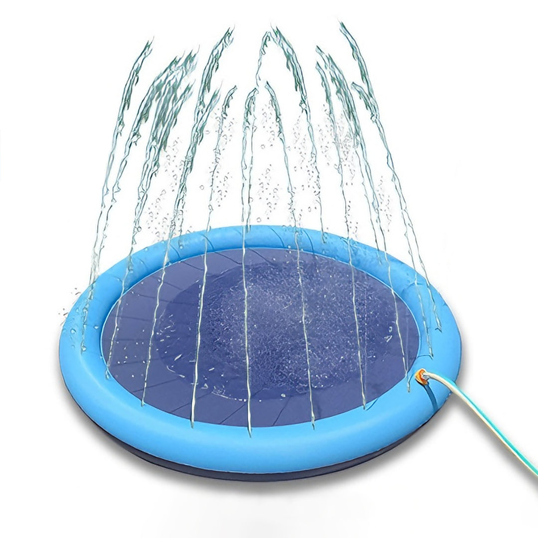 Dog Splash Pool with Integrated Sprinkler System Bowlift