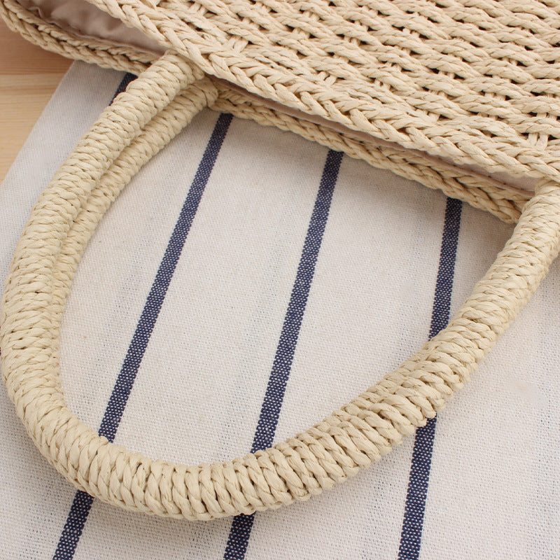 Basket bag with handcrafted weave Bowlift