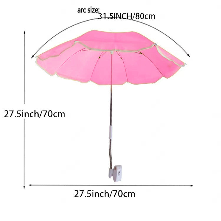 Women's Adjustable Beach Sunshade Umbrella with Ground Anchor Bowlift