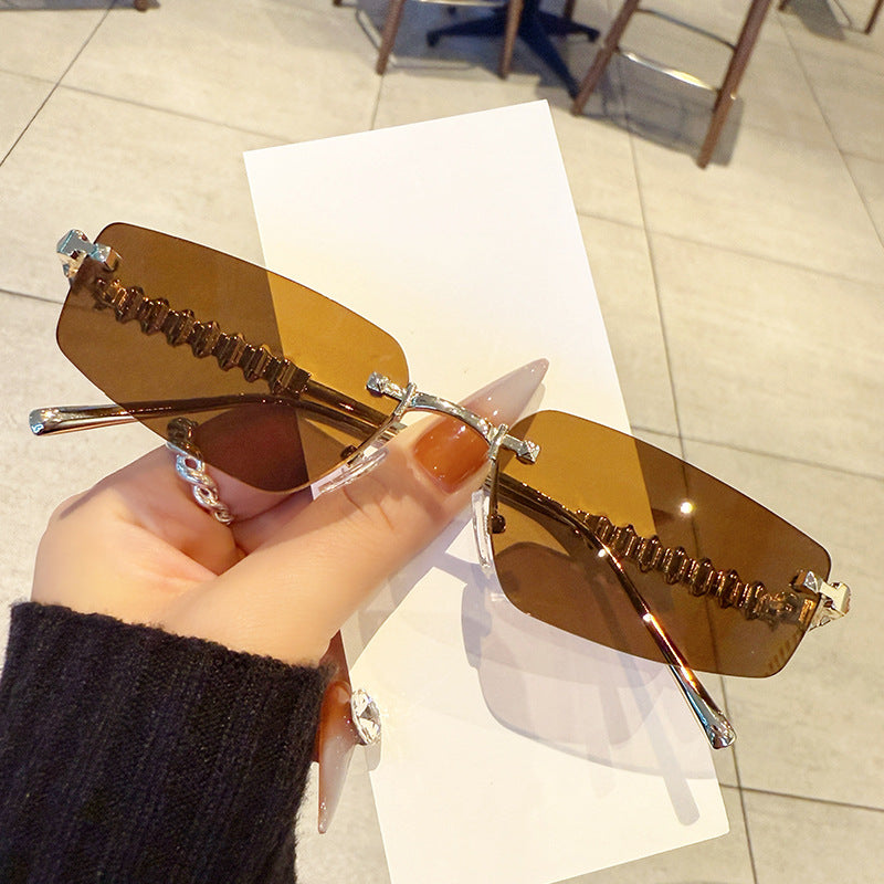 Fashion Forward Slim Rectangle Sunglasses