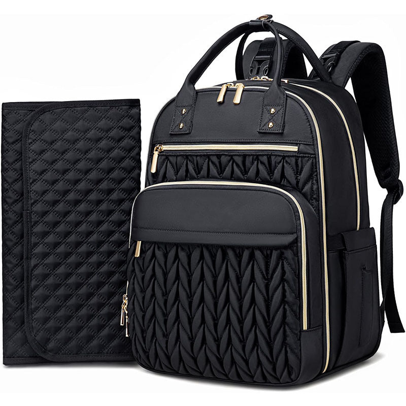 Elegant and Spacious Backpack with Textured Design Bowlift