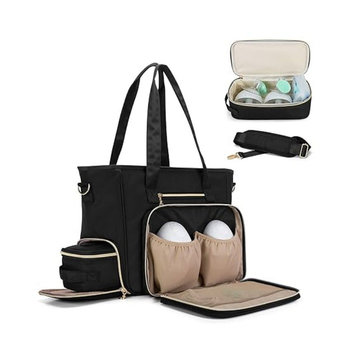 Multifunctional diaper bag with insulated compartments Bowlift