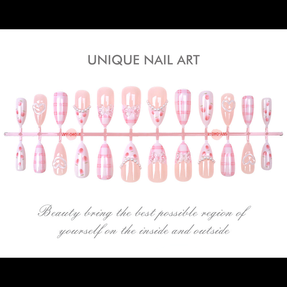 Elegant Press-On Nail Art Bowlift