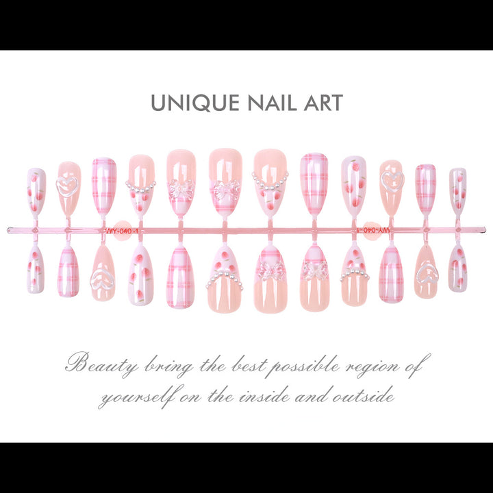 Elegant Press-On Nail Art Bowlift