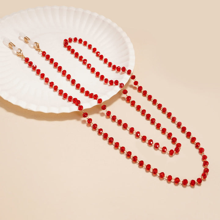 Elegant Beaded Eyewear Chain Bowlift