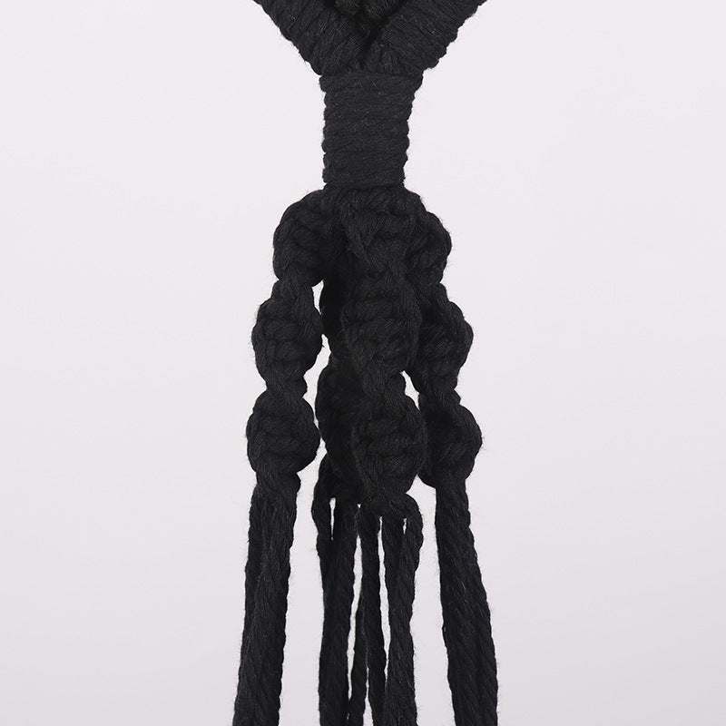 Macrame Plant Hanger with Decorative Design Bowlift