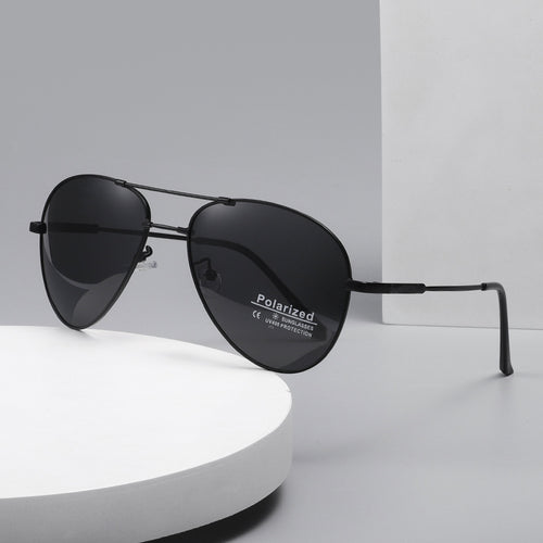 Men's polarized airplane sunglasses with ultra-light frame and UV protection Bowlift