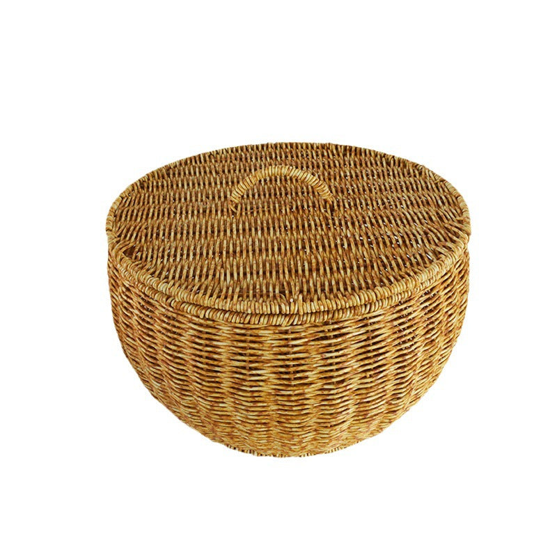 Home Storage Wicker Basket Bowlift