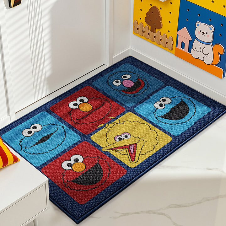 Playful Cartoon Character Area Rug Bowlift