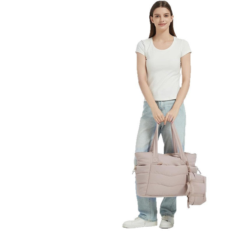 Padded everyday bag with removable inner pouch Bowlift