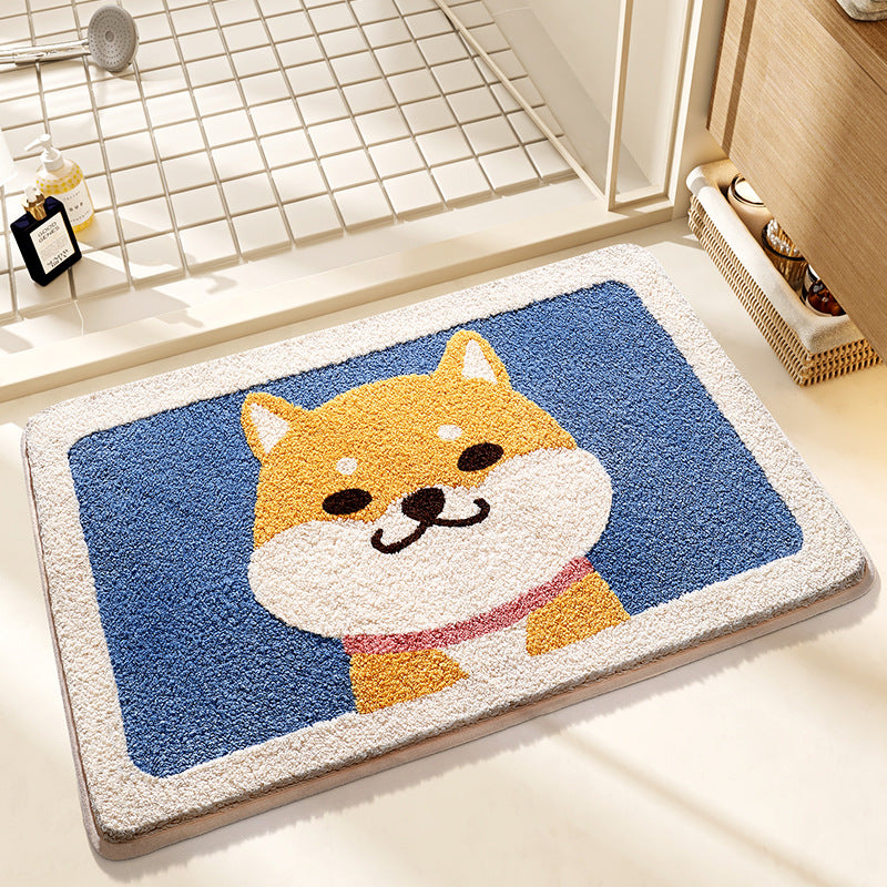 Plush Bunny-Themed Bath Mat Bowlift