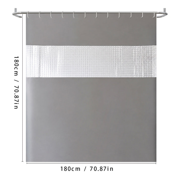 Premium Waterproof Shower Curtain Bowlift