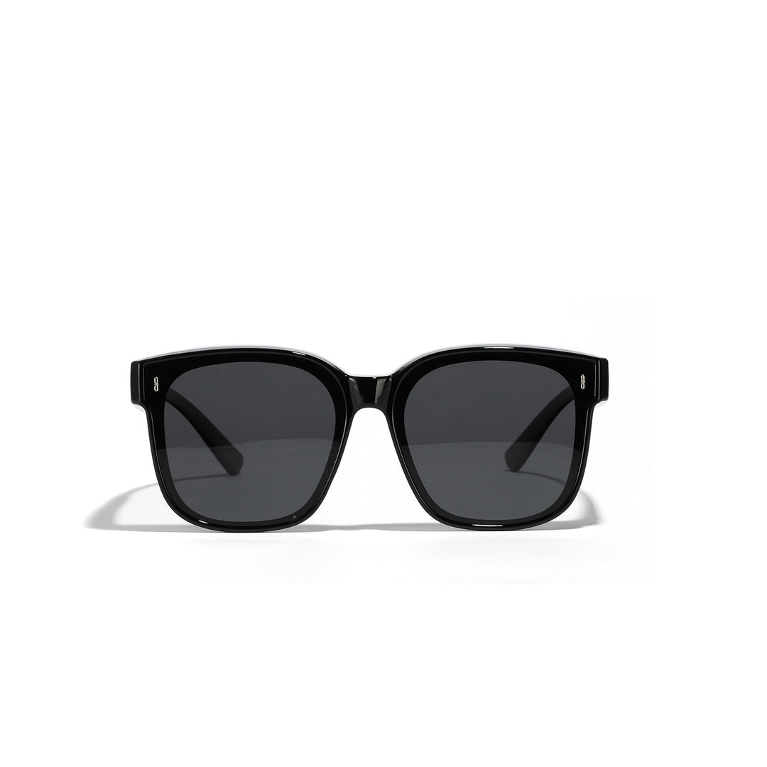 Women's square sunglasses with modern, glossy frame and UV protection Bowlift