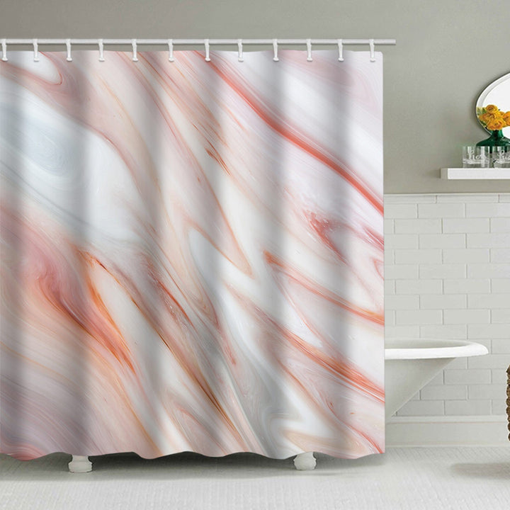 Artistic Marble Design Shower Curtain Bowlift