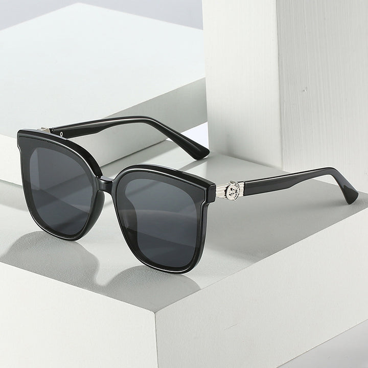 Oversized Square Frame Sunglasses with UV Protection Bowlift