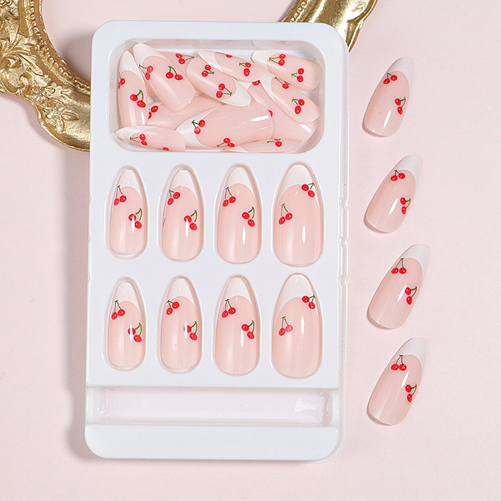 Artistic Cherry Blossom Press-On Nails Bowlift