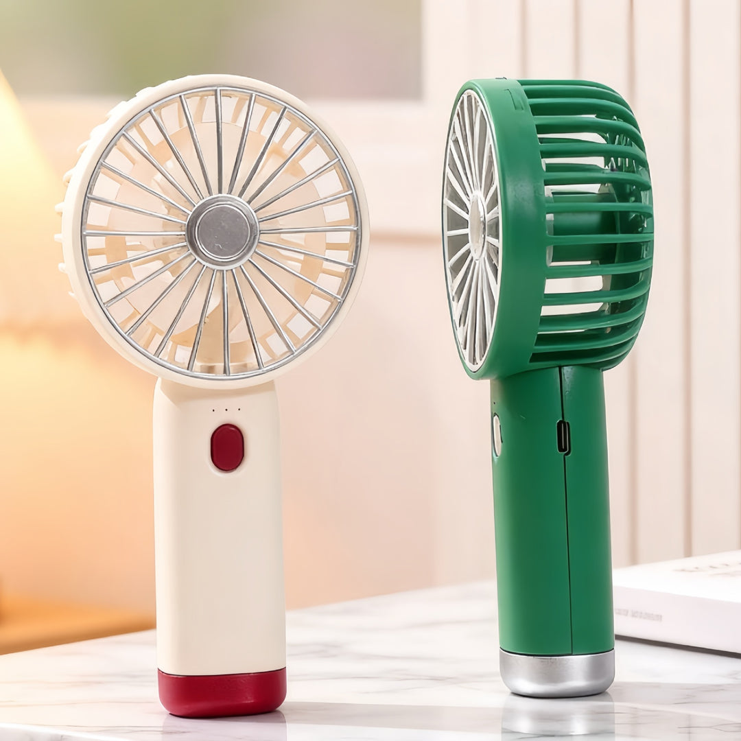Ladies Portable USB Hand Fan with Flexible Tilt Mechanism Bowlift