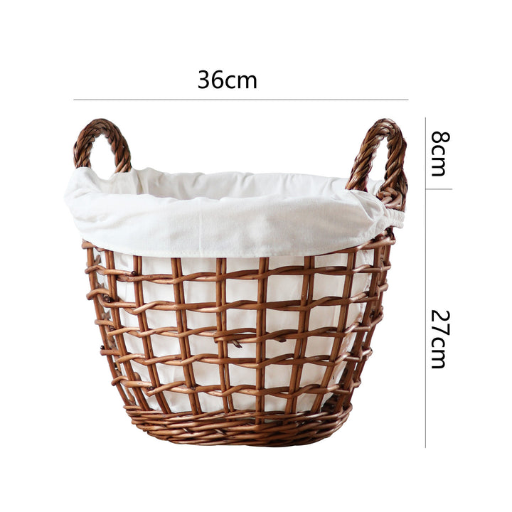Handcrafted storage basket with cotton lining Bowlift