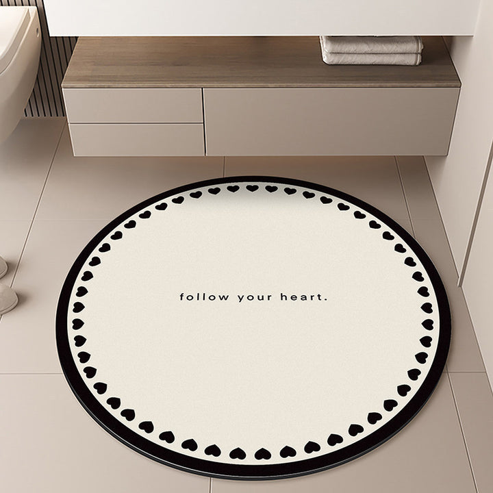 Moon-Themed Round Area Rug