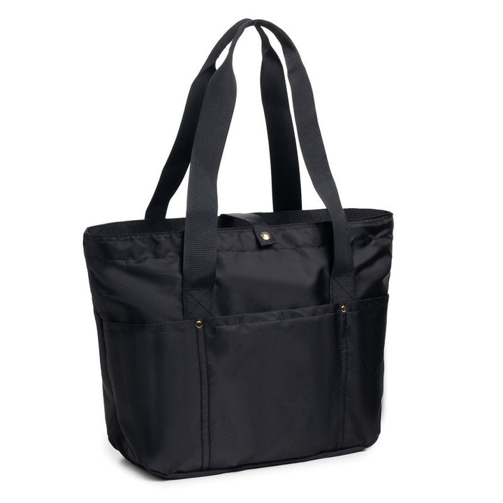 Multifunctional shopping bag with multiple outside pockets Bowlift