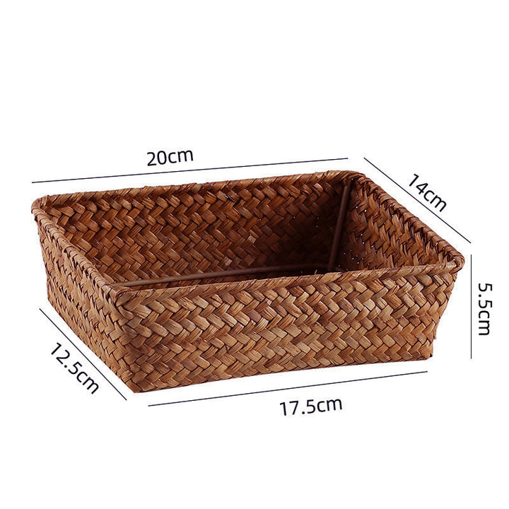 Rectangular Woven Storage Tray Bowlift