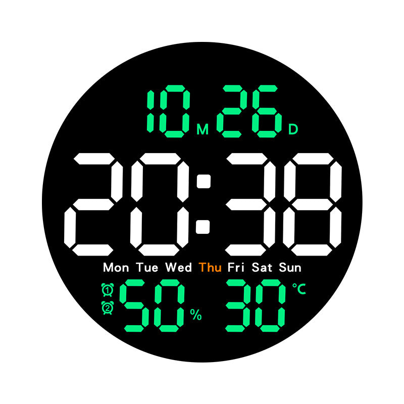 Digital Multifunction Alarm Clock with Temperature and Hygrometer Display Bowlift