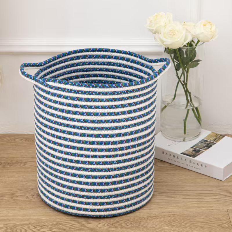 Handcrafted Natural Fiber Storage Basket